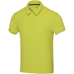 Koszulka polo Akoya, unisex, z materiału frotte z recyklingu limonka
