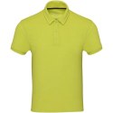 Koszulka polo Akoya, unisex, z materiału frotte z recyklingu limonka