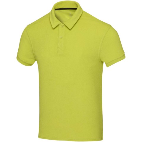 Koszulka polo Akoya, unisex, z materiału frotte z recyklingu limonka