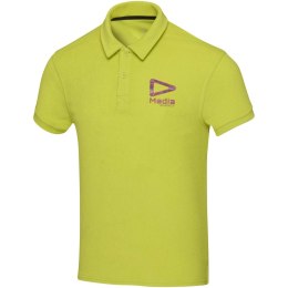 Koszulka polo Akoya, unisex, z materiału frotte z recyklingu limonka