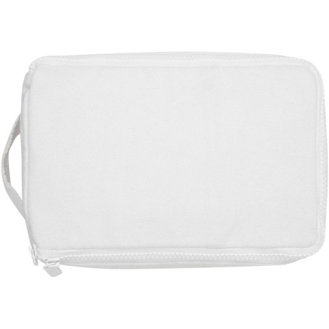 Organizer na przybory toaletowe z materiałów recyklingowanych Pack 500 g/m² Aware™ biały