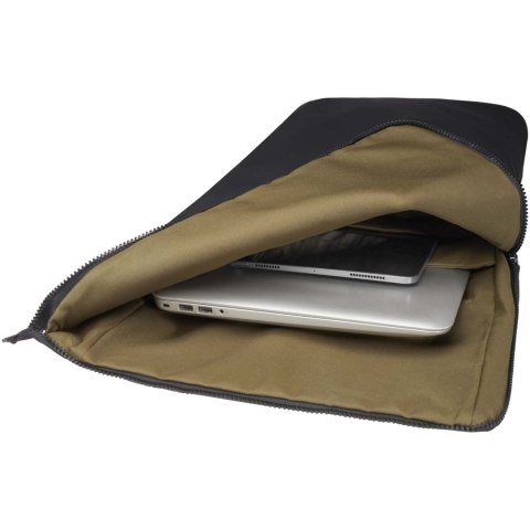 Plecak na laptopa 15,6" Turner z materiałów recyklingowanych GRS, o pojemności 12 l, ze zwijaną klapą czarny