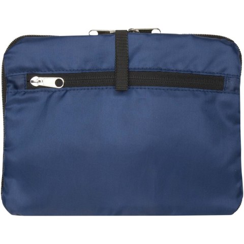 Składany plecak EcoFold z materiału RPET, o pojemności 15 l granatowy