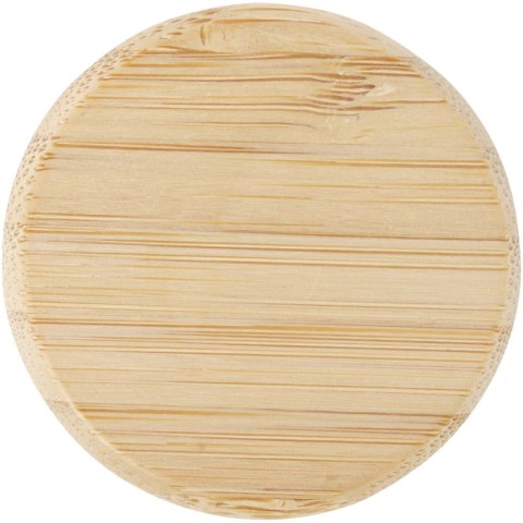 Szklana butelka na wodę Porto o pojemności 500 ml, z silikonowym uchwytem i z bambusową zakrętką błękit oceanu