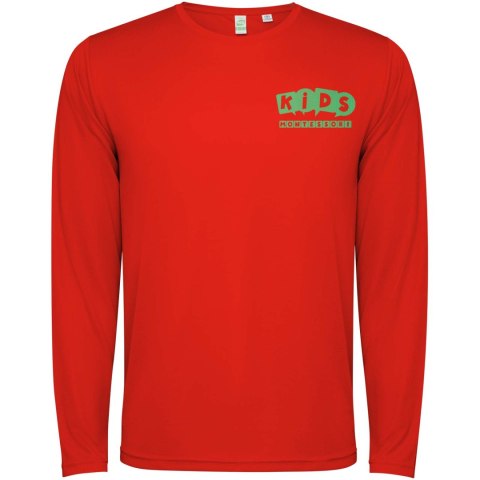 Estoril long sleeve kids t-shirt czerwony