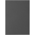 Notatnik A5 Novella Austen z miękką okładką z materiału z recyklingu, 50 kartek ciemnografitowy