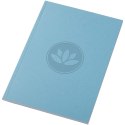 Notatnik A5 Novella Austen z miękką okładką z materiału z recyklingu, 50 kartek niebieski