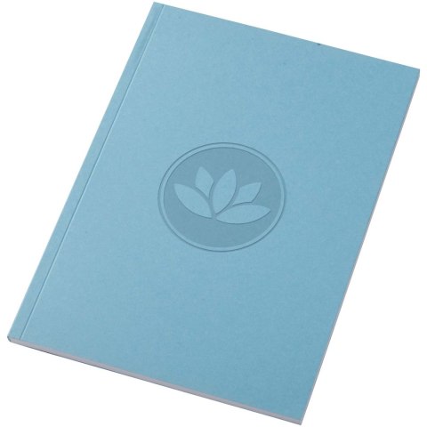 Notatnik A5 Novella Austen z miękką okładką z materiału z recyklingu, 50 kartek niebieski