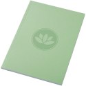 Notatnik A5 Novella Austen z miękką okładką z materiału z recyklingu, 50 kartek zielony