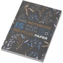 Notatnik A6 Novella Austen z miękkiej okładki z materiału z recyklingu, 100 kartek ciemnografitowy