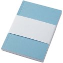Notatnik A6 Novella Austen z miękkiej okładki z materiału z recyklingu, 100 kartek niebieski