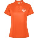 Tormo damskie polo z krótkim rękawem fire orange