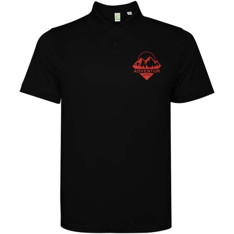 Torrmo męskie polo z krótkim rękawem czarny
