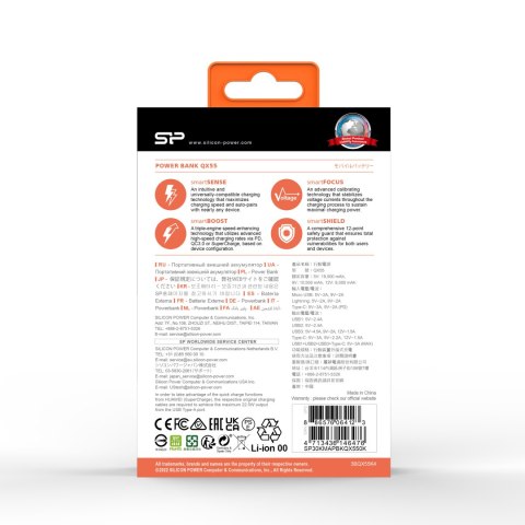 POWER BANK SILICON POWER QX55 30000 MAH kolor czarny
