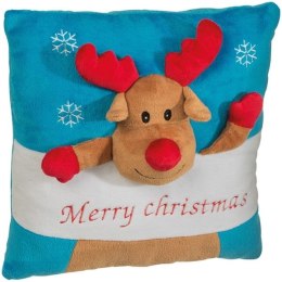 Świąteczna poduszka RUDOLSTADT kolor czerwono-niebieski