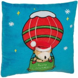 Świąteczna poduszka RUDOLSTADT kolor zielono-niebieski