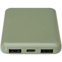 Asama powerbank o pojemności 5000 mAh Type-C z tworzyw sztucznych pochodzących z recyklingu zielony melanż