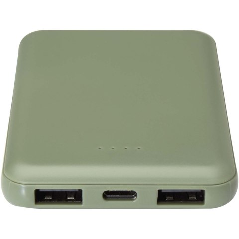 Asama powerbank o pojemności 5000 mAh Type-C z tworzyw sztucznych pochodzących z recyklingu zielony melanż