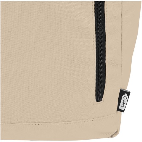 Byron plecak na laptopa 15,6 cala z tworzywa RPET z certyfikatem GRS z zawijanym zamknięciem, 18 l oatmeal