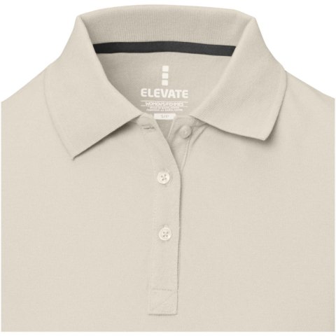 Damskie polo Calgary z krótkim rękawem sandstone