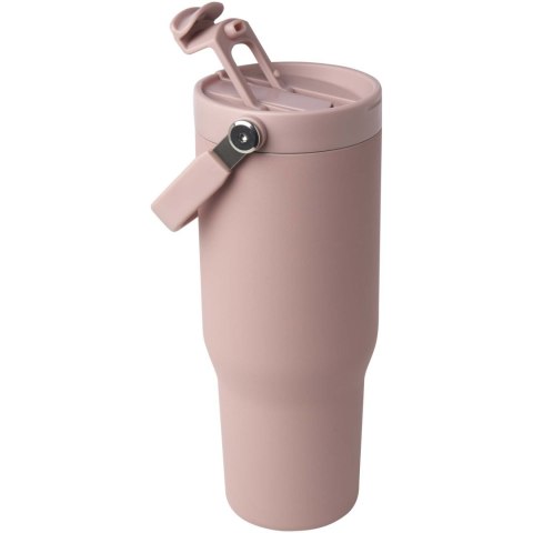 Kubek Bronx o pojemności 900 ml, z izolacją próżniową, wykonany ze recyklingowanej stali nierdzewnej z certyfikatem RC