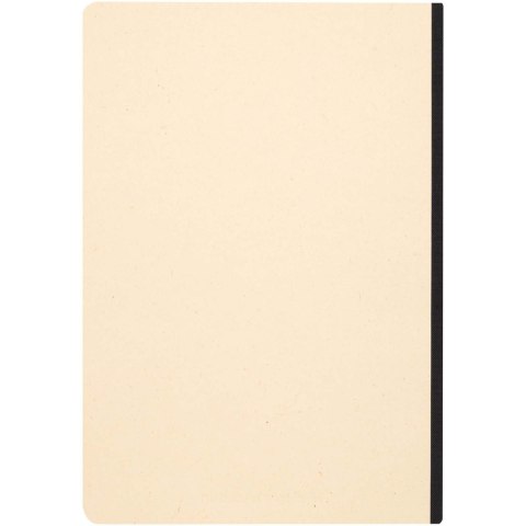 Liliana notatnik A5 z trzciny cukrowej z miękką okładką z RPET czarny