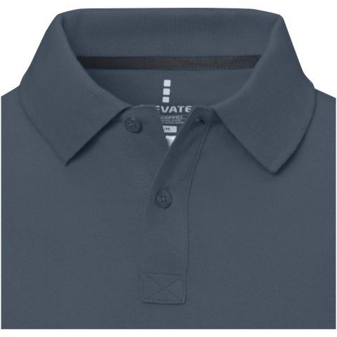 Męskie polo Calgary z krótkim rękawem hale blue