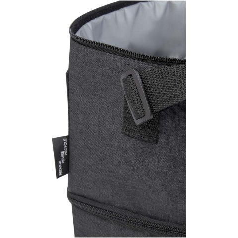 Torba termoizolacyjna na lunch Tundra mieszcząca 9 puszek, wykonana z plastiku PET z recyklingu heather charcoal