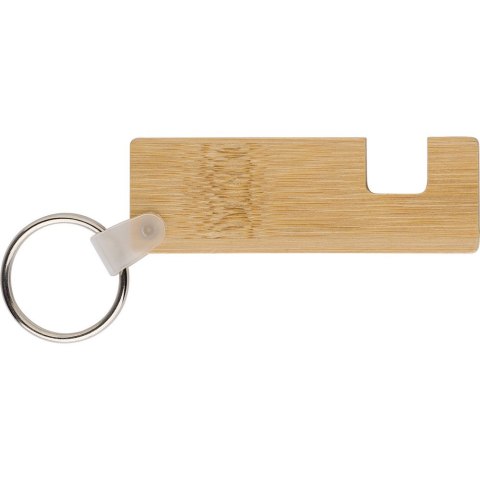 Bambusowy brelok do kluczy, stojak na telefon