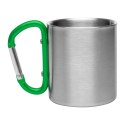 Metalowy kubek 210 ml z karabińczykiem | Easton