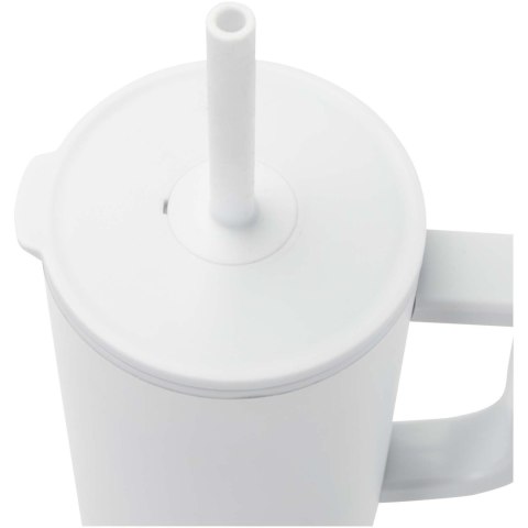 Brady izolowany kubek z certyfikatem RCS o pojemności 900 ml z silikonową słomką biały