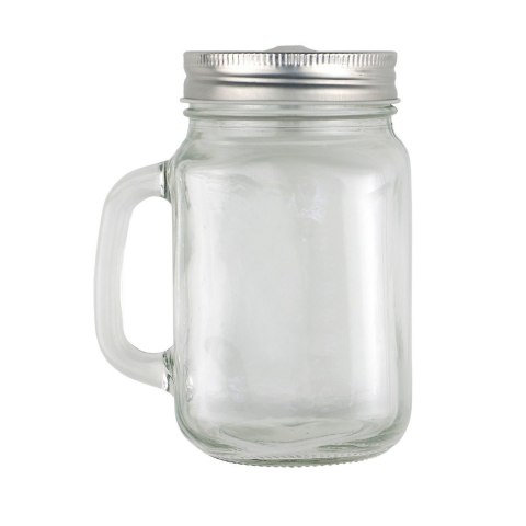 Słoik do picia 480 ml ze słomką