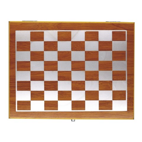 Zestaw upominkowy, piersiówka 175 ml, kieliszek 30 ml, szachy, karty oraz kości do gry