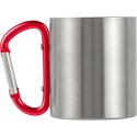 Metalowy kubek 185 ml z karabińczykiem