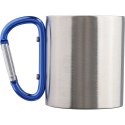 Metalowy kubek 185 ml z karabińczykiem