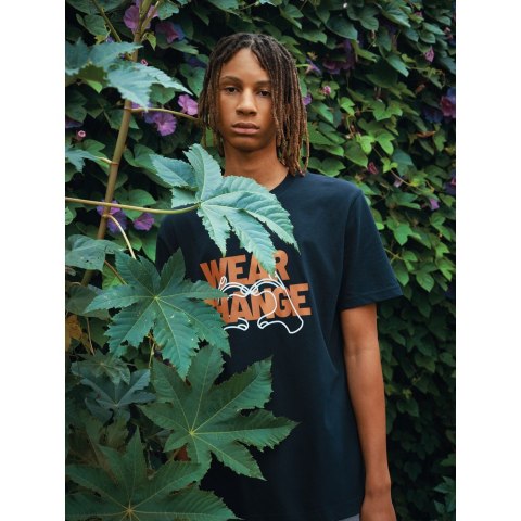 Luźna koszulka Iqoniq Kakadu, bawełna z recyklingu