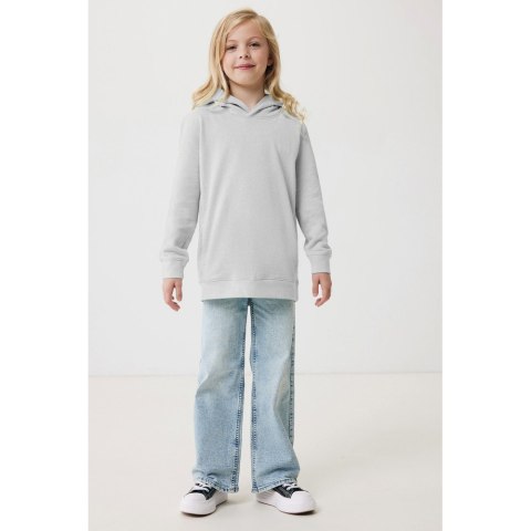 Dziecięca bluza z kapturem i kieszeniami Iqoniq Yengo z bawełny z recyklingu