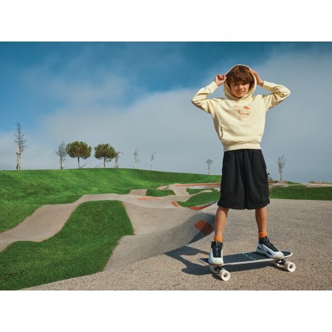 Dziecięca bluza z kapturem i kieszeniami Iqoniq Yengo z bawełny z recyklingu