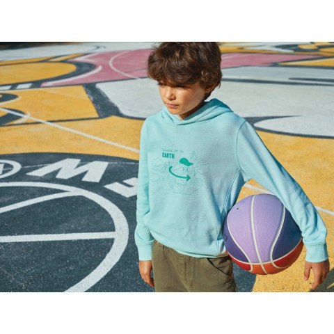 Dziecięca bluza z kapturem i kieszeniami Iqoniq Yengo z bawełny z recyklingu