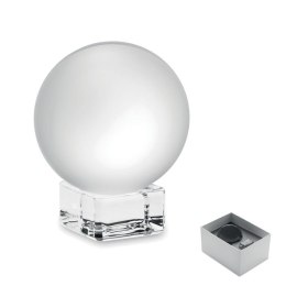 Szklana stauetka kula przezroczysty