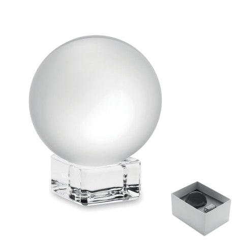 Szklana stauetka kula przezroczysty
