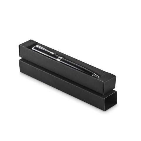 Wykręcany długopis w pudełku czarny