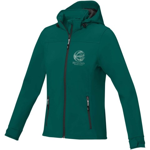 Damska kurtka softshell Langley forest green2