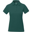 Damskie polo Calgary z krótkim rękawem forest green2