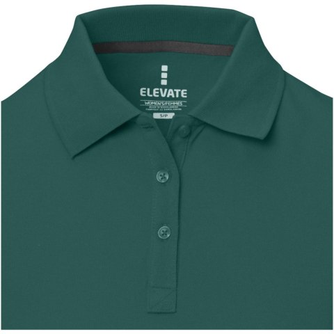 Damskie polo Calgary z krótkim rękawem forest green2