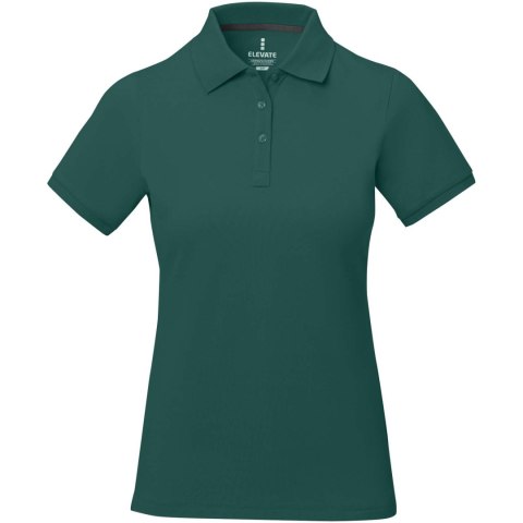 Damskie polo Calgary z krótkim rękawem forest green2