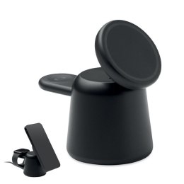 Ładowarka bezprzew 3 w 1, 15 W czarny