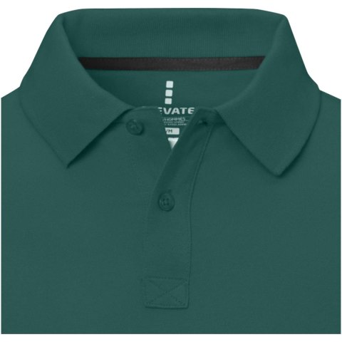 Męskie polo Calgary z krótkim rękawem forest green2