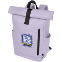 Byron plecak na laptopa 15,6 cala z tworzywa RPET z certyfikatem GRS z zawijanym zamknięciem, 18 l liljowy