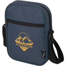 Byron torba na ramię o pojemności 2 l wykonana z materiałów z recyklingu z certyfikatem GRS hale blue